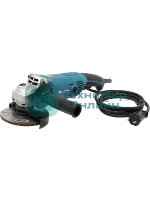 Угловая шлифовальная машина Makita GA5021 ф125мм GA5021 1050Вт,11000об\м,2.3кг,кор,муфта SJS,фикс вкл-ля,шлиф диск