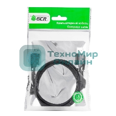 Кабель Greenconnect интерфейсный USB 2.0 1m AM/AM, AWG 28/28 Premium, двойное экранирование, антифриз, черный