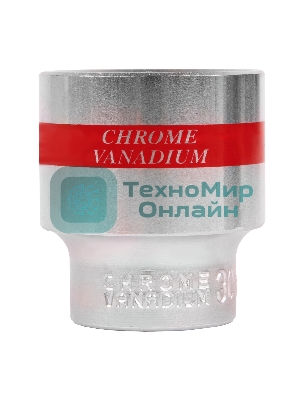 Головка Matrix торцевая 30мм 6-гранная crv под квадрат 1/2'' хромированная