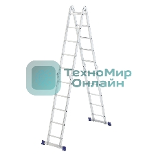 Лестница шарнирная алюминиевая Сибртех 4х5