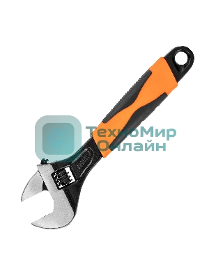 Ключ разводной Sparta 200 мм, двухкомпонентная рукоятка