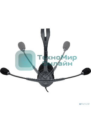 Гарнитура Logitech H111 чёрный, проводная, 3.5 мм