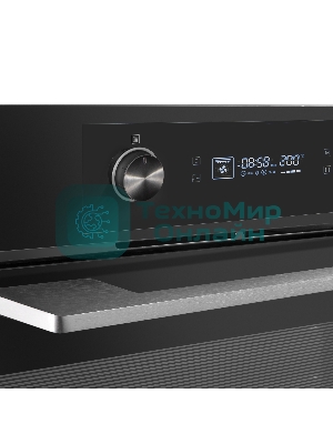 Шкаф духовой электрический Maunfeld AEOH60102B, 60л, дверца с 3 стеклами, черный