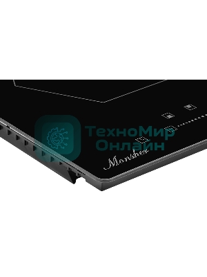 Индукционная варочная панель домино Monsher MHI 3002, Стеклокерамика KANGER, ширина 30 см, 2 индукционные зоны нагрева: 1 зона 1,2 кВт/Booster 1.5 кВт, 2 зона 2 кВт/Booster 2.3 кВт, электронное сенсорное управление, 3 цифровых дисплея, 9-ступенчатая настройка мощности, автоматическое отключение, дисплей, таймер, блокировка панели управления, индикаторы остаточного тепла, : черный