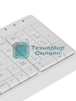Комплект клавиатура+мышь A4Tech FStyler F1512 проводной, USB, 1200 DPI, белый