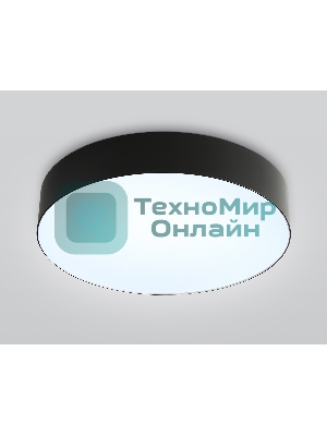 Потолочный светодиодный светильник Ambrella light FZ1360 BK черный IP20 40W 3000-6500K 390*80 (ПДУ ИК)