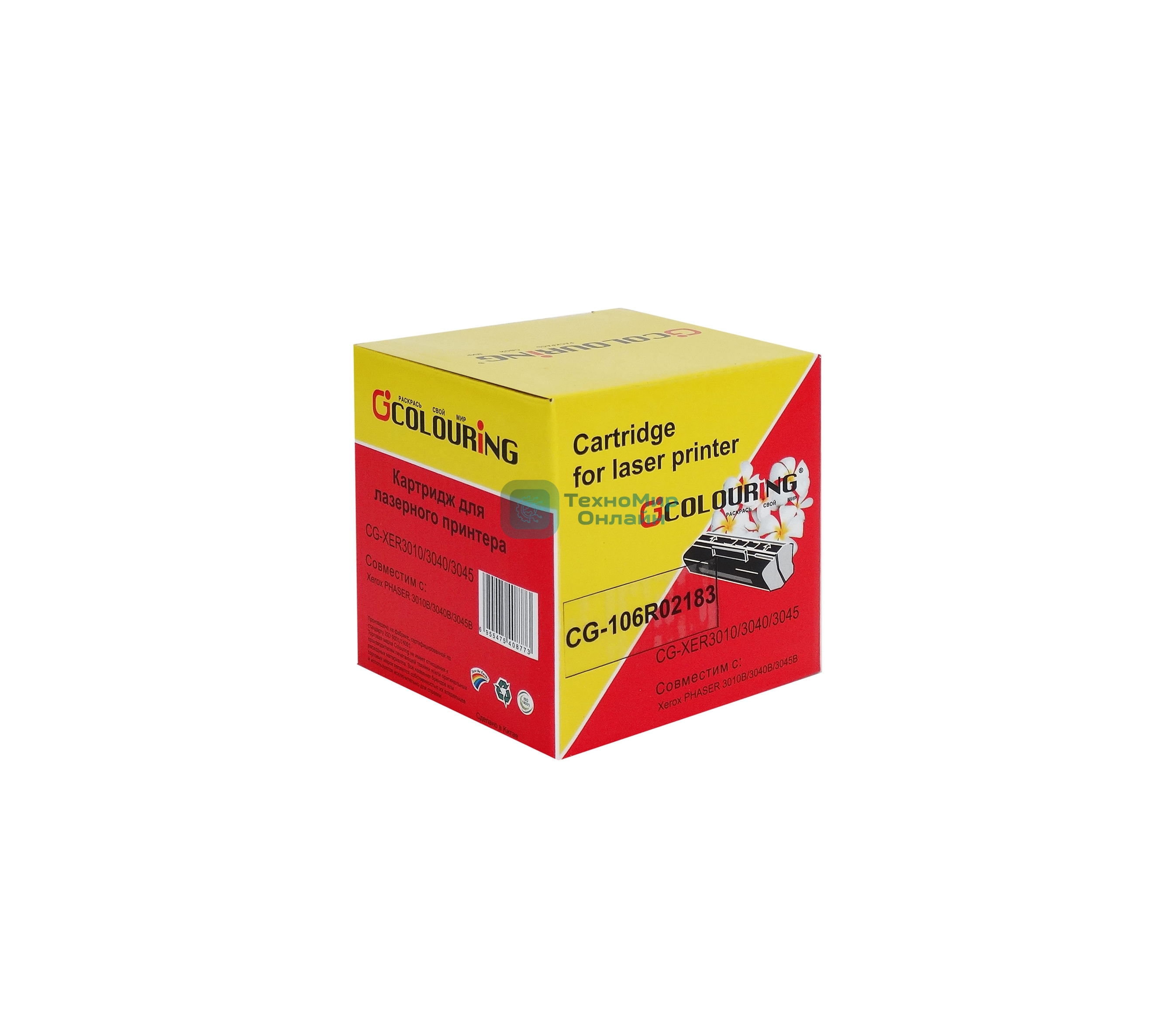 Картридж лазерный Colouring CG-106R02183 черный (2200 стр.) для принтеров Rank Xerox Phaser 3010/40/WC 3045