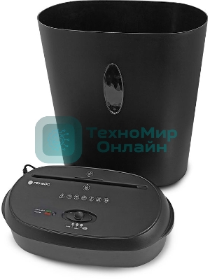 Шредер ГЕЛЕОС УМ24-4, DIN P-4 (4 ур-нь секр.), фрагмент 3,9х38мм, 17 лист (70г/м2), CD/пл.карты/скрепки/скобы, 24 литра