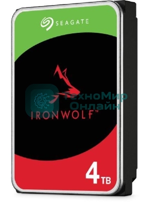Жесткий диск Seagate 4Tb Ironwolf (ST4000VN006) SATA 6.0Gb/s, 5400 rpm, 256mb buffer, 3.5