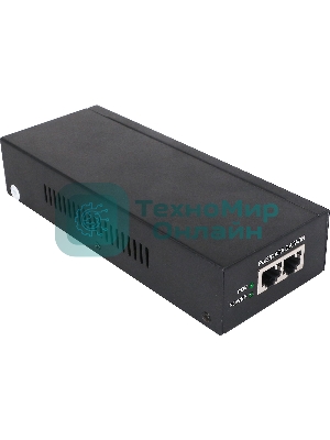 Инжектор PoE Digma DNP90W52GWXM 100/1000/2500/10GbASE-T 90Вт 100-240В(АС)