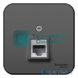 Розетка компьютерная Schneider-electric BLNIA045006 Blanca О/У RJ45, кат.5E, антрацит