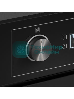 Шкаф духовой электрический Maunfeld AEOH60102B, 60л, дверца с 3 стеклами, черный