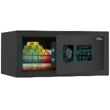Сейф Deli ET531 200x 420x 370 мм, ключевой/кодовый электронный, черный