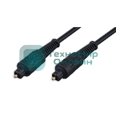 Кабель оптический Cablexpert CC-OPT-7.5M-N, Toslink 2xODT M/M, 7.5м, черный, пакет