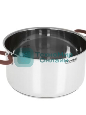 Кастрюля Rondell Etery RDS-1600 5.1 л. d=24 см (с крышкой) сталь