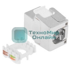 Модуль Keystone, RJ45, cat.6a, STP, 180 градусов