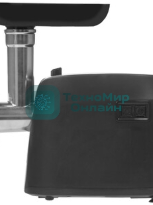 Мясорубка электрическая Moulinex ME112832 черный/серебристый, 1600 Вт, 1.9 кг/мин, реверс, защита от перегрузки, насадки - 5