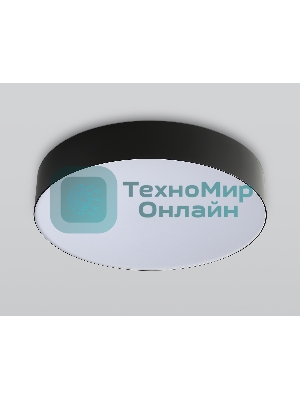 Потолочный светодиодный светильник Ambrella light FZ1360 BK черный IP20 40W 3000-6500K 390*80 (ПДУ ИК)