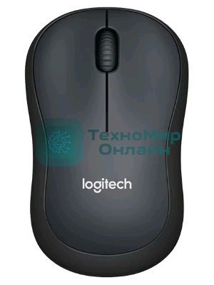 Мышь беспроводная Logitech M220 SILENT черный/серый, 1000 dpi, радиоканал, USB, кнопки - 3
