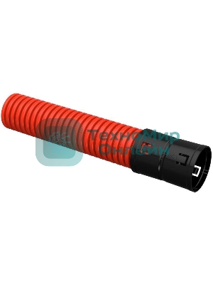 Труба гофрированная двустенная ПНД d63 мм с муфтой SN14 красн. (уп. 50 м) IEK CTG12-063-K04-050-R