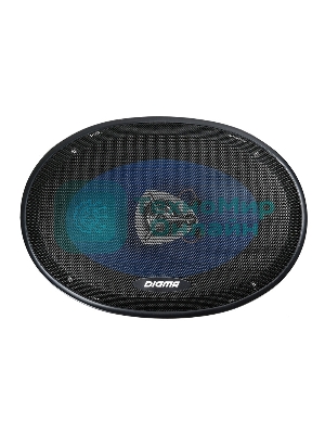 Колонки автомобильные Digma DCA-B693 300Вт 90дБ 4Ом 15x23см (6x9дюйм) (ком.:2кол.) коаксиальные трехполосные