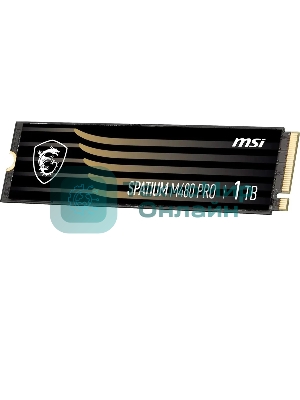 Накопитель SSD MSI SPATIUM M480 PRO, 1000Gb, M.2 2280, PCIe 4.0 x4, NVMe, R/W 7400/6000