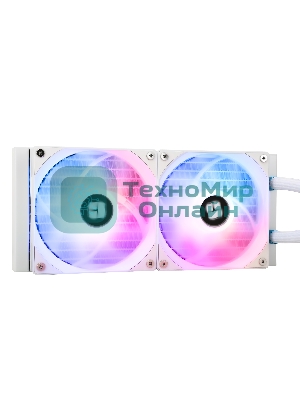 Водяное охлаждение для процессора Thermalright Aqua Elite 240 White ARGB V3 (240мм, White, ARGB/ Fans: 2x120мм, 66.17CFM, 25.6dBA, 1500RPM/ Pump height 53mm, 23dBA, 3300RPM, Rad thickness 27mm/ S: 1200, 1700, 1851, 2011, 2066, 115X, AM4, AM5)