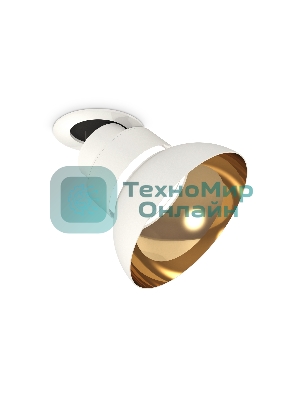 Светильник Ambrella Light XM8101601 SWH/PYG/CL белый песок/золото желтое полированное/прозрачный GX53