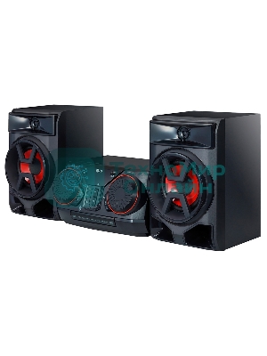 Музыкальный центр LG CK43 Мидисистема, мощность 300 Вт, DVD, FM, MP3, Воспр. с USB 2, HDMI, Bluetooth, аудиовход, Karaoke Star, Wireless Party Link