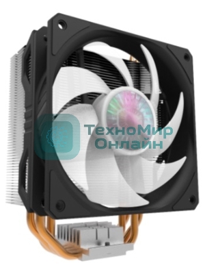 Кулер для процессора Cooler Master Hyper 212 ARGB черный, 120 мм, алюминий/медь, 1800 об/мин, 27 дБ, 4 pin, 150 Вт, 157 мм