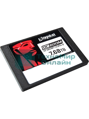 Накопитель SSD Kingston DC600M, 7680 Gb, SATA III, R/W 560/530 МБ/с