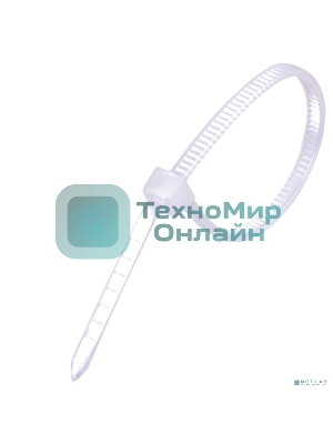 Стяжка нейлоновая Exegate EX253855RUS неоткрывающаяся CV-300W, 300 мм, упак. 100 шт белый