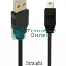 Кабель USB Type A на Mini USB прямой 1,5 м