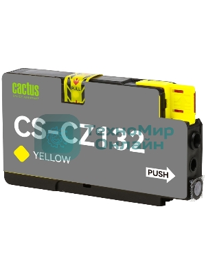 Картридж струйный Cactus CS-CZ132 №711 желтый (26 мл) для HP DesignJet T120/T520