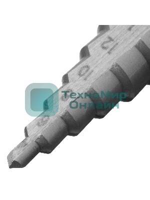 Сверло ступенчатое по металлу Сибртех 4-6-8-10-12-14-16-18-20 мм, 4241