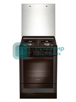 Плита газовая Gefest ПГ 6300-02 0047 коричневый, конфорок 4 шт, духовка 52 л, 60 см x 85 см x 60 см