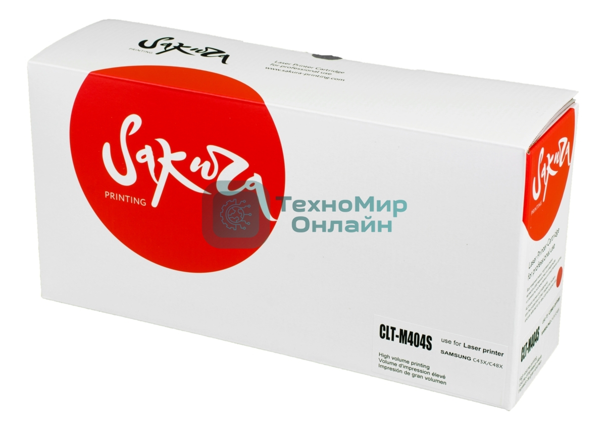 Картридж лазерный Sakura CLTM404S для Samsung SL-C430/SL-C480, пурпурный, 1500 к.