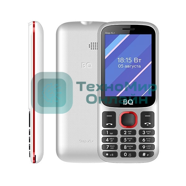 Мобильный телефон BQ 2820 Step XL+ белый/красный
