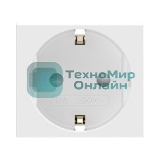 Розетка 1-м СП Viva 2мод. защ. шторки с заземл. бел. ДКС 45005