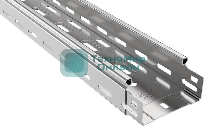 Лоток листовой перфорированный 100х50 L3000 сталь 0.7мм IEK CLP10-050-100-3