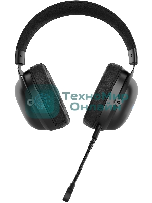 Гарнитура Acer AHW122 чёрный, проводная, USB, подсветка