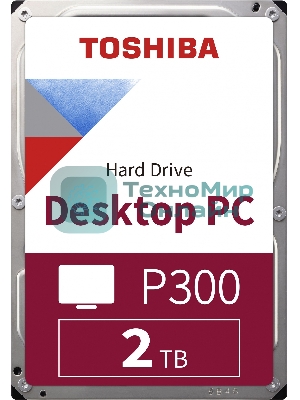 Жесткий диск Toshiba Original SATA-III 2Tb HDWD320UZSVA P300 (7200rpm) 128Mb 3.5