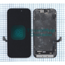 Дисплей (модуль) для Apple iPhone 15 в сборе с тачскрином, черный (OR)