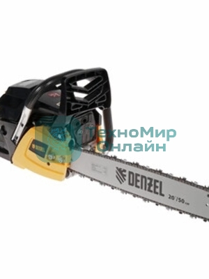 Пила цепная бензиновая Denzel DGS-5820, шина 50 см, 58см3, 4,1 л.с., шаг 0,325, паз 1,5 мм
