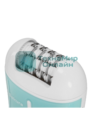 Эпилятор Sakura SA-5540SBL 2нас+бритва 2скор аккум