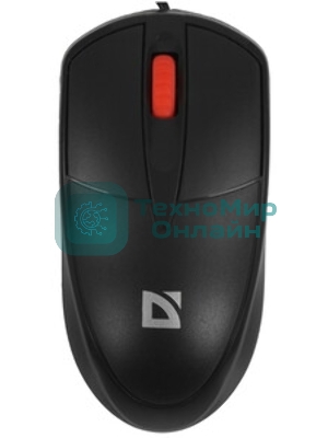 Мышь проводная Defender Icon MB-057 черный, 1000 dpi, USB, кнопки - 3