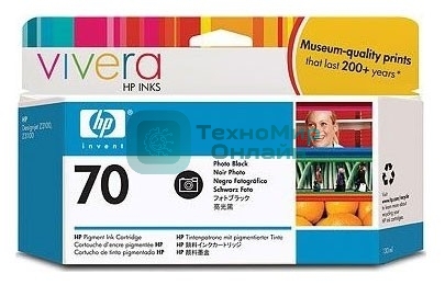 Картридж струйный HP №70 C9449A фото черный для HP DJ Z2100/Z3100 (130мл)