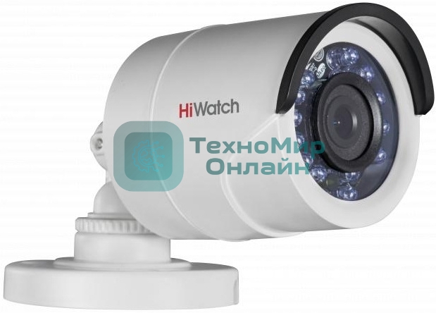 Камера видеонаблюдения аналоговая HiWatch DS-T200A(B) (3.6мм) 3.6-3.6мм HD-TVI цв. корп.:белый