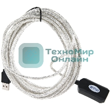Кабель VCOM VUS7049-5M USB2.0-repeater, удлинительный активный Am-->Af 5м