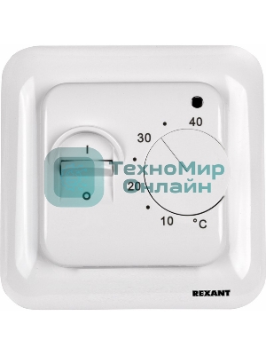 Терморегулятор Rexant механический с датчиком температуры пола 3500Вт
